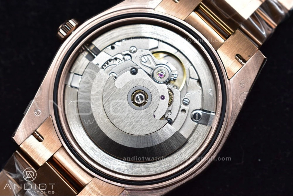 DayDate 40 RG TWF 316L Steel Meteorite Dial Crystal Markers on President Bracelet A SmartChoice 402