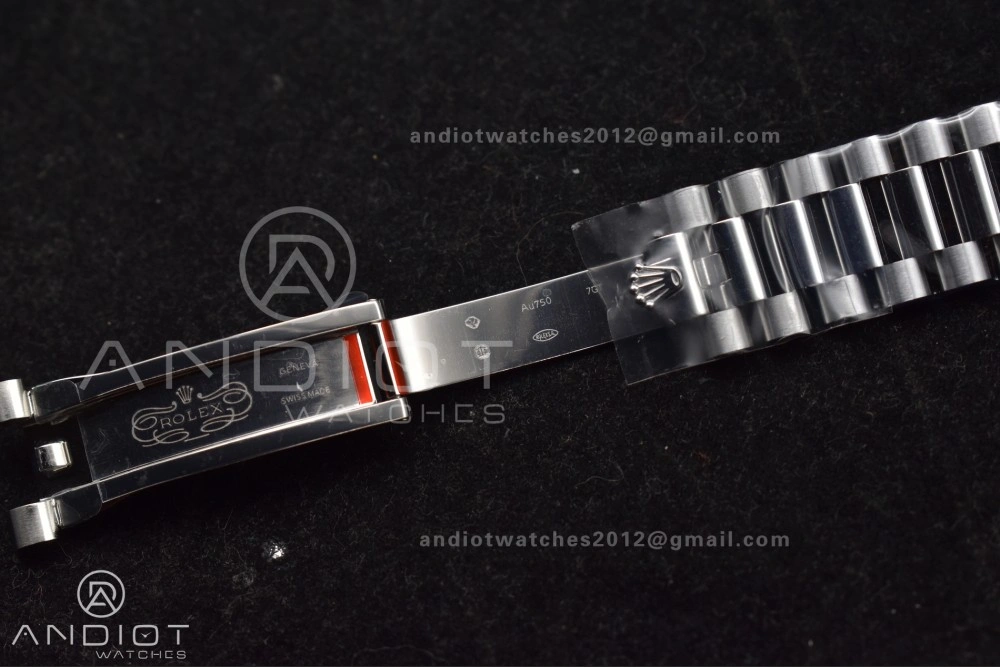 Chic DayDate 40 SS GMF 904L Steel Black Crystal Dial on President Bracelet A2836 V3 (Gain Weight) 713