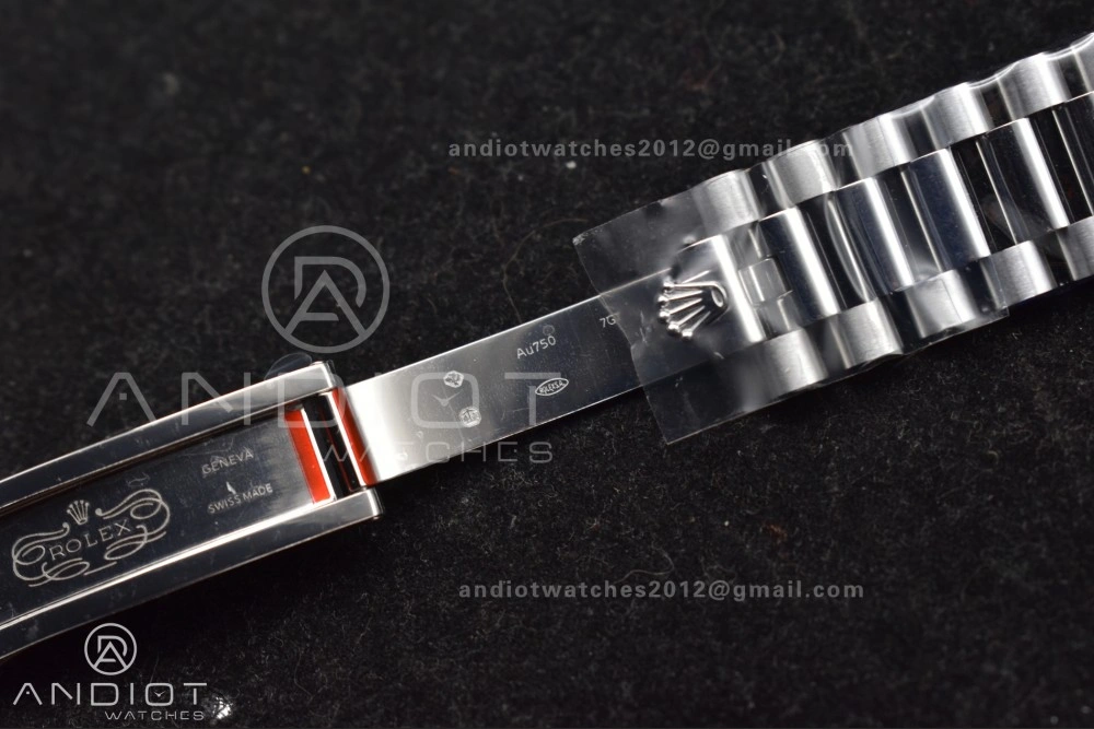 Chic DayDate 40 SS GMF 904L Steel Black Crystal Dial on President Bracelet A2836 V3 (Gain Weight) 713