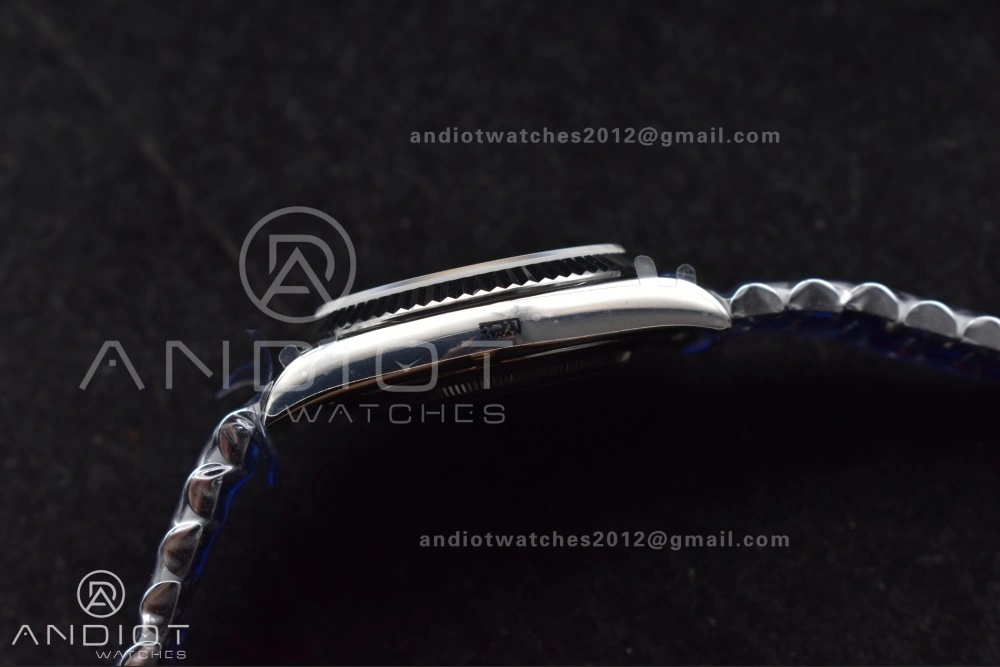 Chic DayDate 40 SS GMF 904L Steel Black Crystal Dial on President Bracelet A2836 V3 (Gain Weight) 713
