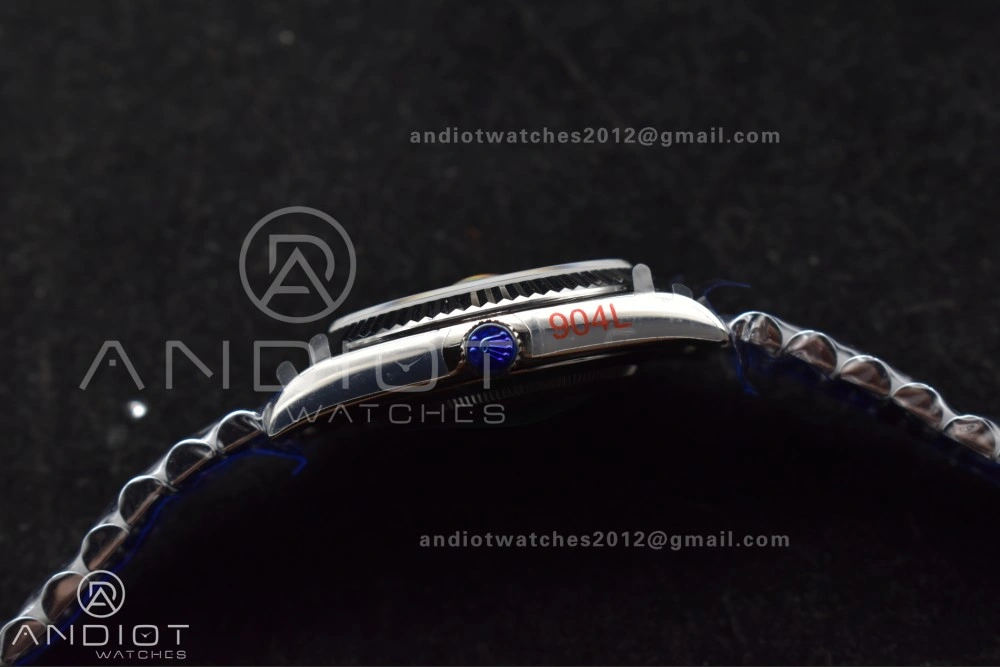 Chic DayDate 40 SS GMF 904L Steel Black Crystal Dial on President Bracelet A2836 V3 (Gain Weight) 713