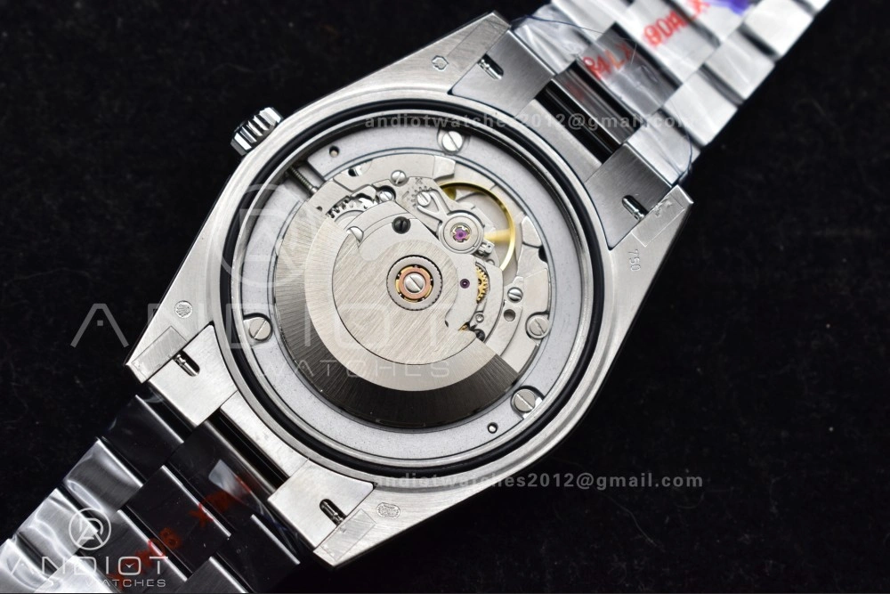 Chic DayDate 40 SS GMF 904L Steel Black Crystal Dial on President Bracelet A2836 V3 (Gain Weight) 713