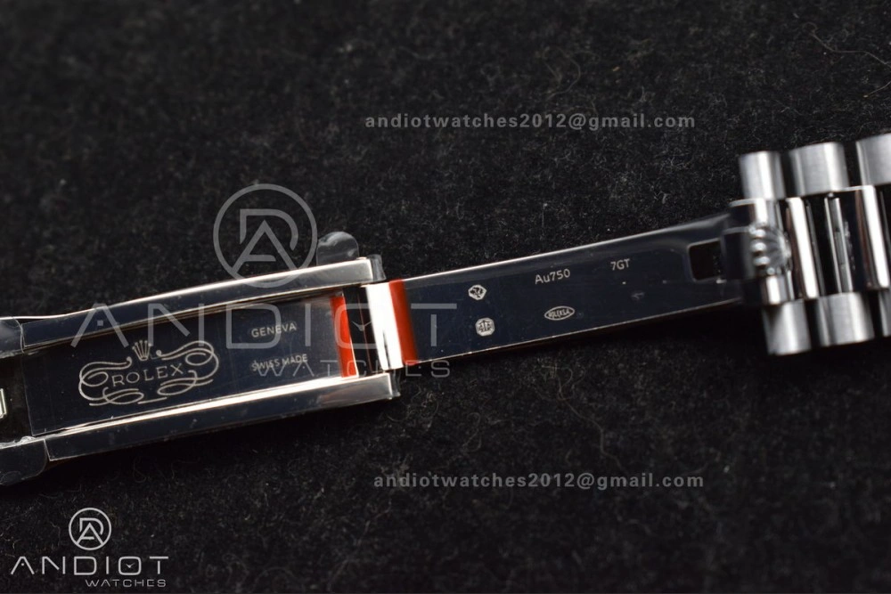 Functional DayDate 40 SS GMF 904L Steel Green Dial Arabic Markers On President Bracelet A 707