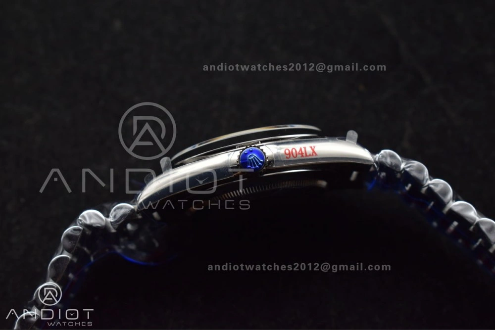 Functional DayDate 40 SS GMF 904L Steel Green Dial Arabic Markers On President Bracelet A 707