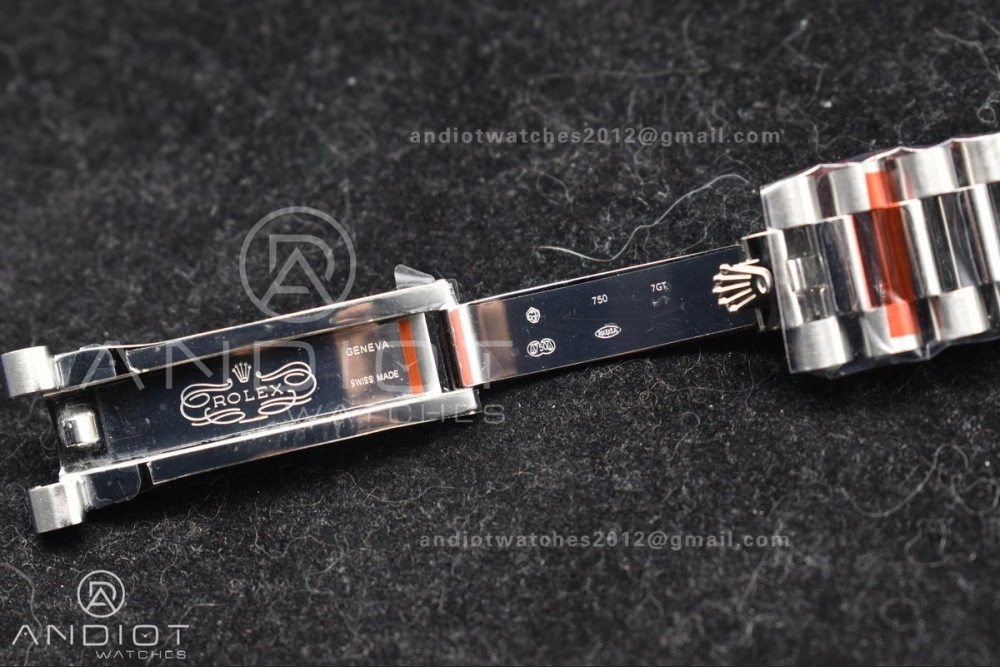 DayDate 40 SS GMF 904L Steel Ice Blue Stick Dial On President Bracelet A3255 V Stretchable 714