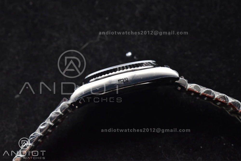 DayDate 40 SS GMF 904L Steel Ice Blue Stick Dial On President Bracelet A3255 V Stretchable 714
