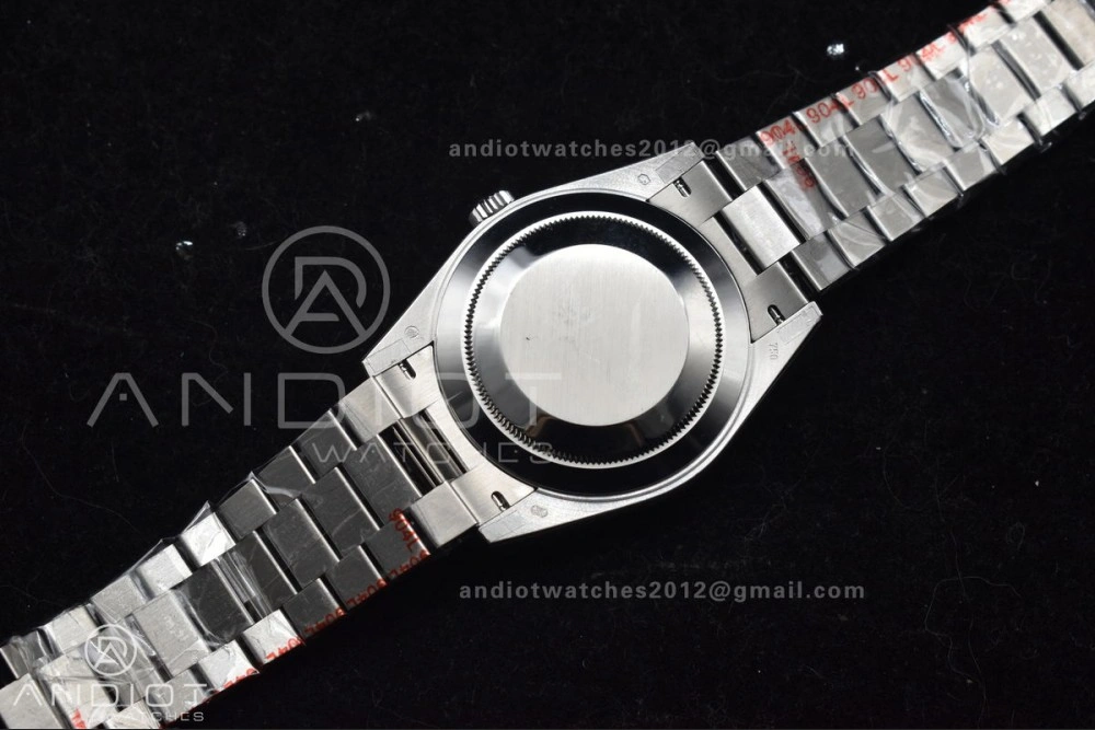 DayDate 40 SS GMF 904L Steel Ice Blue Stick Dial On President Bracelet A3255 V Stretchable 714