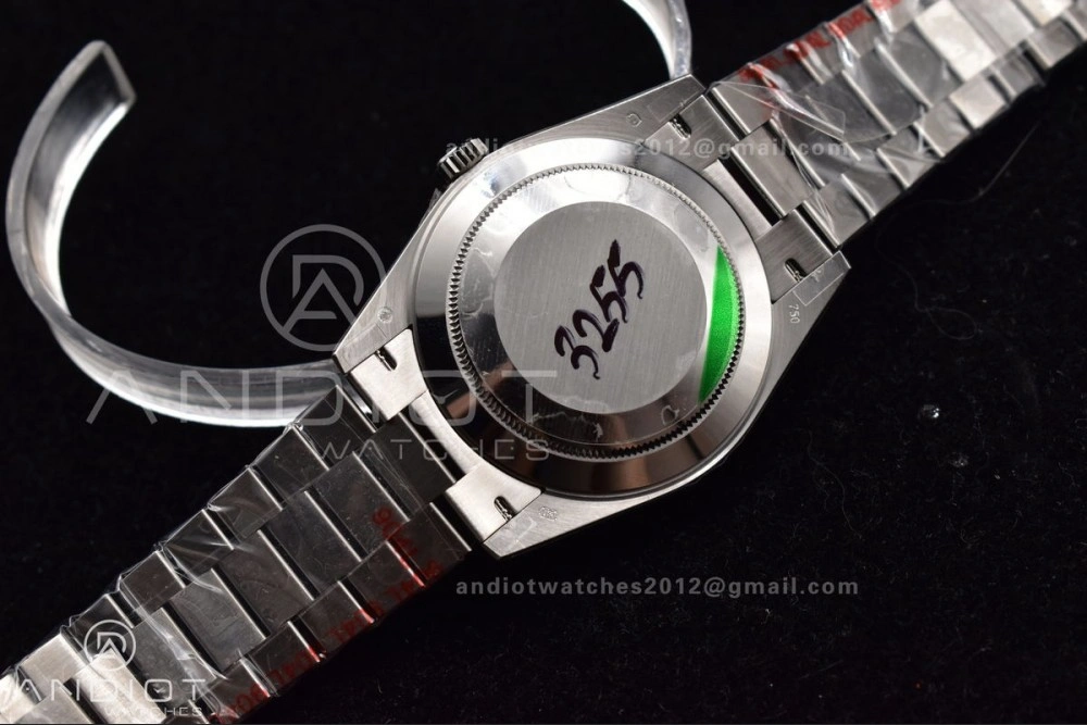 DayDate 40 SS GMF 904L Steel Iced Blue Dial Arabic Markers on President Bracelet A3255 V Cozy 710