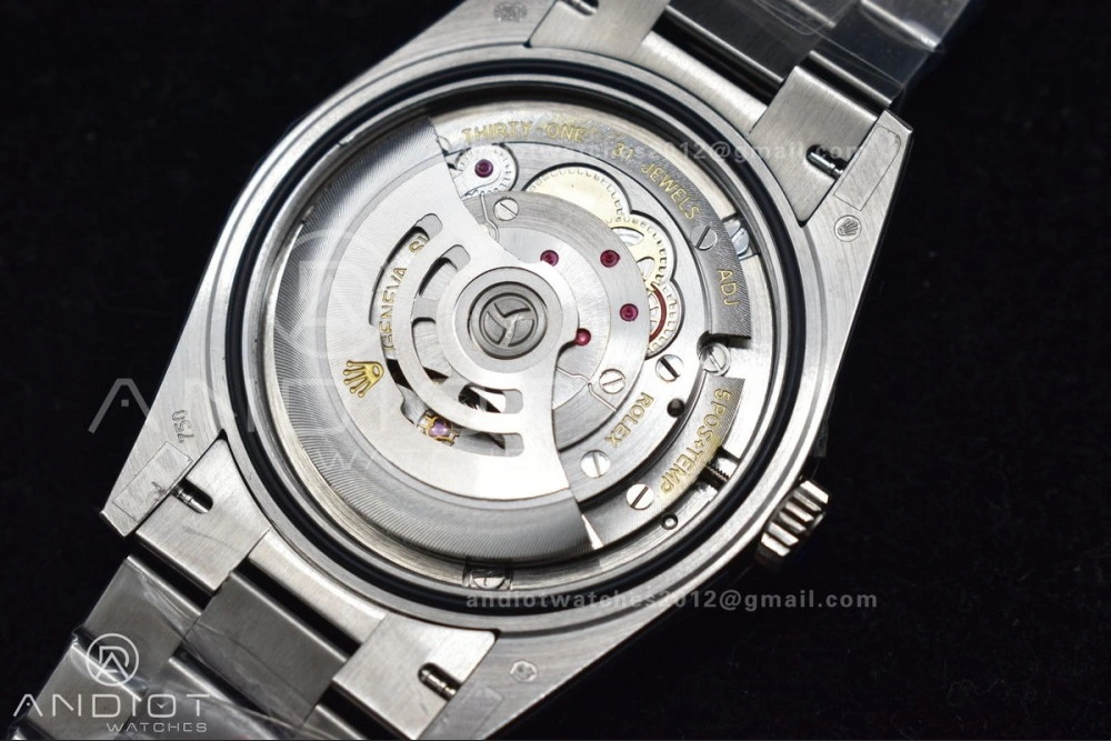 DayDate 40 SS GMF 904L Steel Iced Blue Dial Arabic Markers on President Bracelet A3255 V Cozy 710