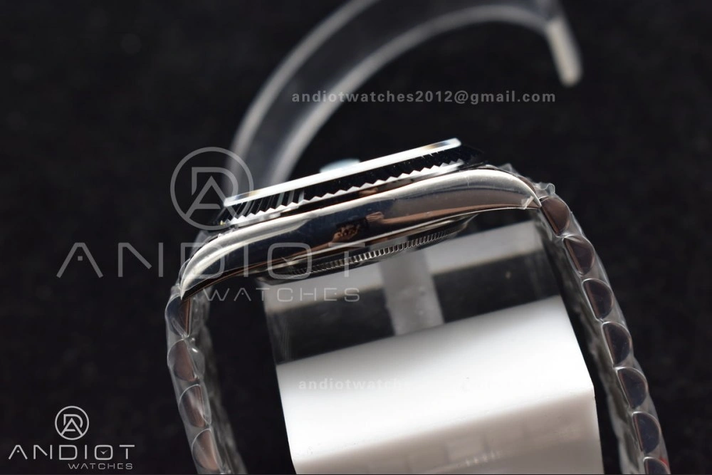 DayDate 40 SS GMF 904L Steel Iced Blue Dial Roman Markers On President Bracelet A3255 V Sporty 715