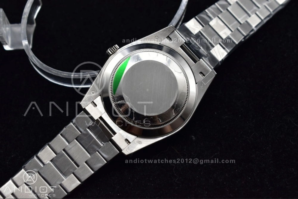 DayDate 40 SS GMF 904L Steel Iced Blue Dial Roman Markers On President Bracelet A3255 V Sporty 715