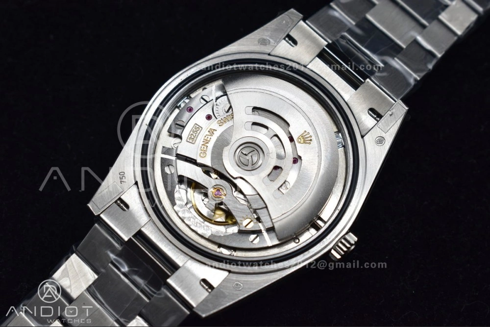 DayDate 40 SS GMF 904L Steel Iced Blue Dial Roman Markers On President Bracelet A3255 V Sporty 715