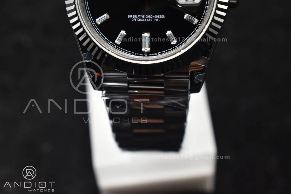 DayDate 40 SS GMF Gain Weight Black Crystal Dial On President Bracelet A Attractive 717