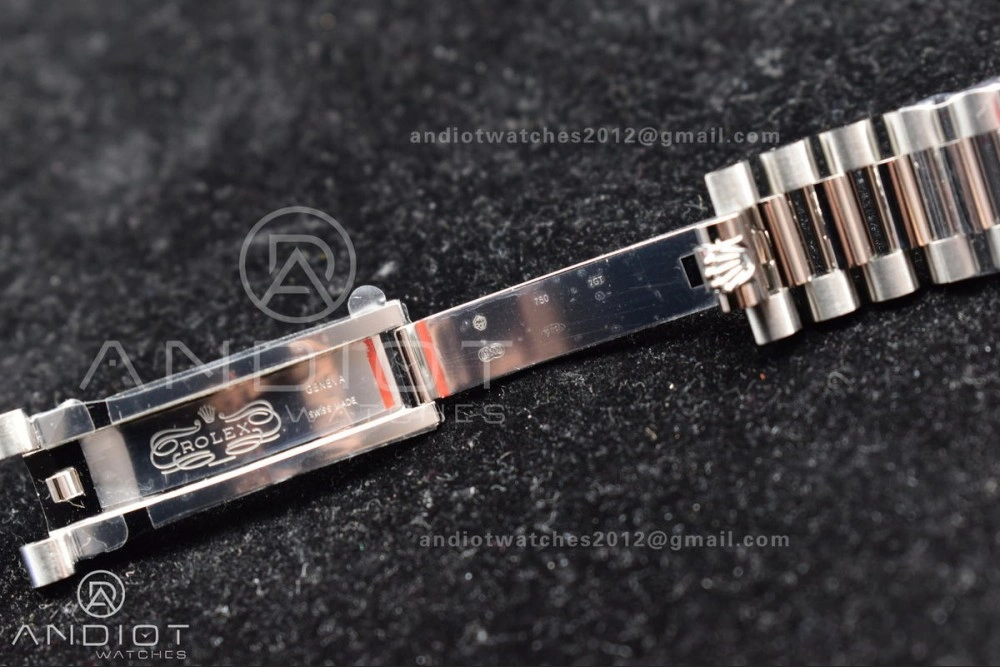 Popular DayDate 40 SS GMF Gain Weight Ice Blue Stick Dial on President Bracelet A 716