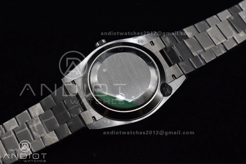 TimelessDesign DayDate 40 SS GSF Gain Weight Iced Blue Crystal Dial On President Bracelet A 720
