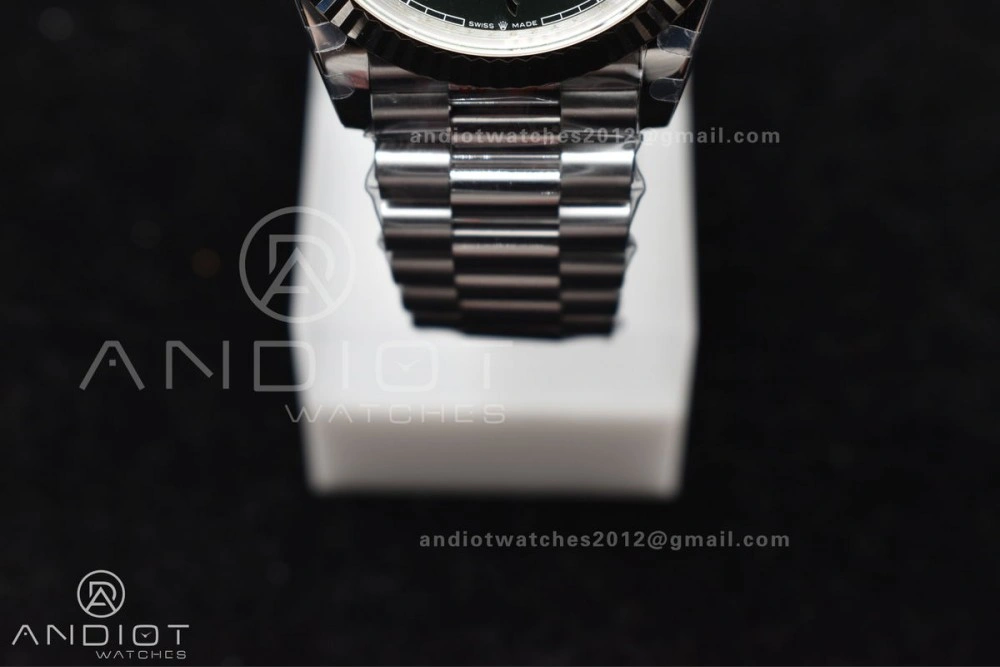 DayDate 40 SS JDF 904L Steel Green Arabic Dial on President Bracelet VR3255 V3 (Gain Weight) UrbanStyle 722