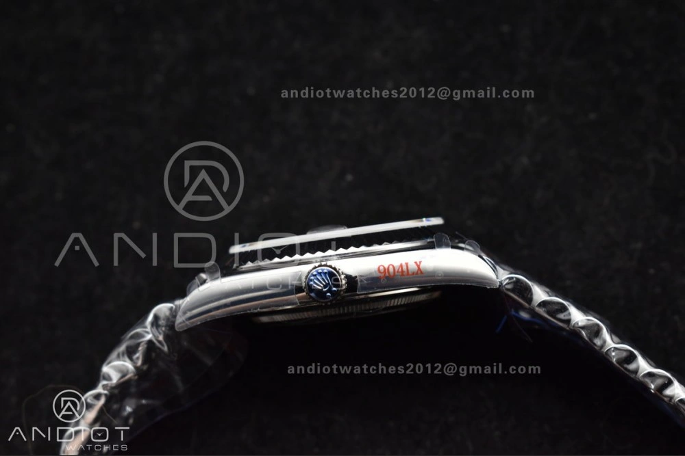 DayDate 40 SS QF Best Edition 904L Steel Blue Black Dial on President Bracelet A2836 V4 (Gain Weight) Practical 724