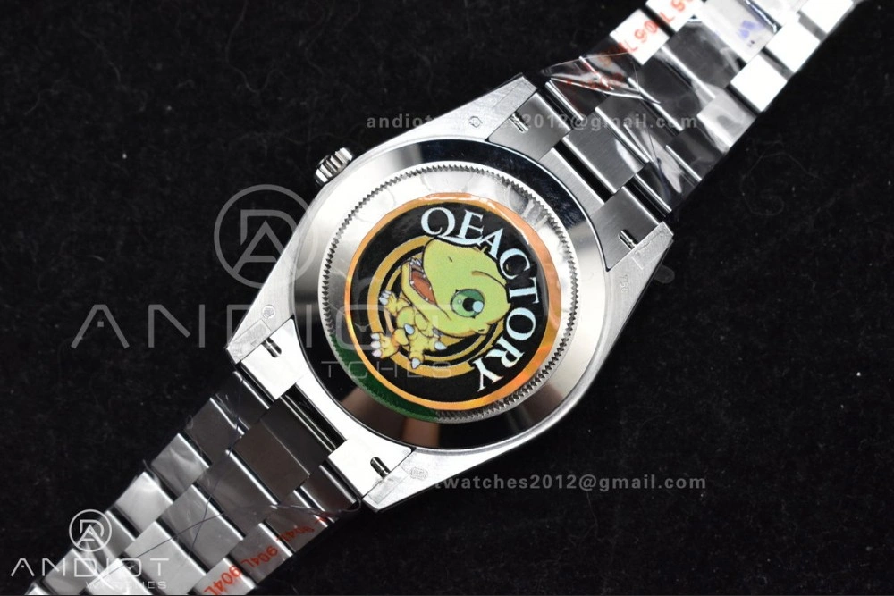 DayDate 40 SS QF Best Edition 904L Steel Blue Black Dial on President Bracelet A2836 V4 (Gain Weight) Practical 724