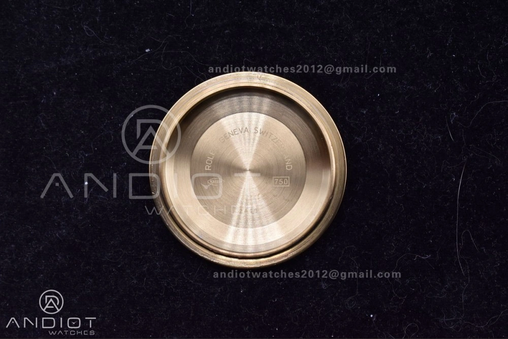 GoAnywhere DayDate 40 YG GMF Gain Weight 904L Steel Gold Dial Diamond Markers On President Bracelet A3255 V 723