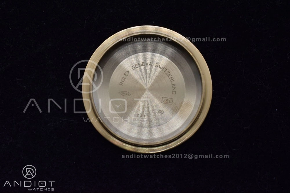 DayDate 40 YG GMF Gain Weight 904L Steel Green Dial Roman Markers on President Bracelet A3255 V WellDesigned 754