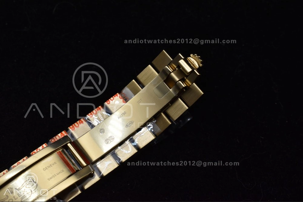 DayDate 40 YG GMF Tungsten Weighted 904L Steel White Dial Stick Markers On President Bracelet A2836 V Contemporary 730
