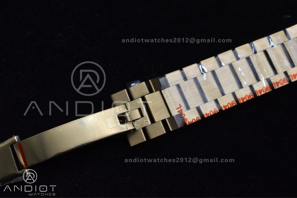 DayDate 40 YG GMF Tungsten Weighted 904L Steel White Dial Stick Markers On President Bracelet A2836 V Contemporary 730