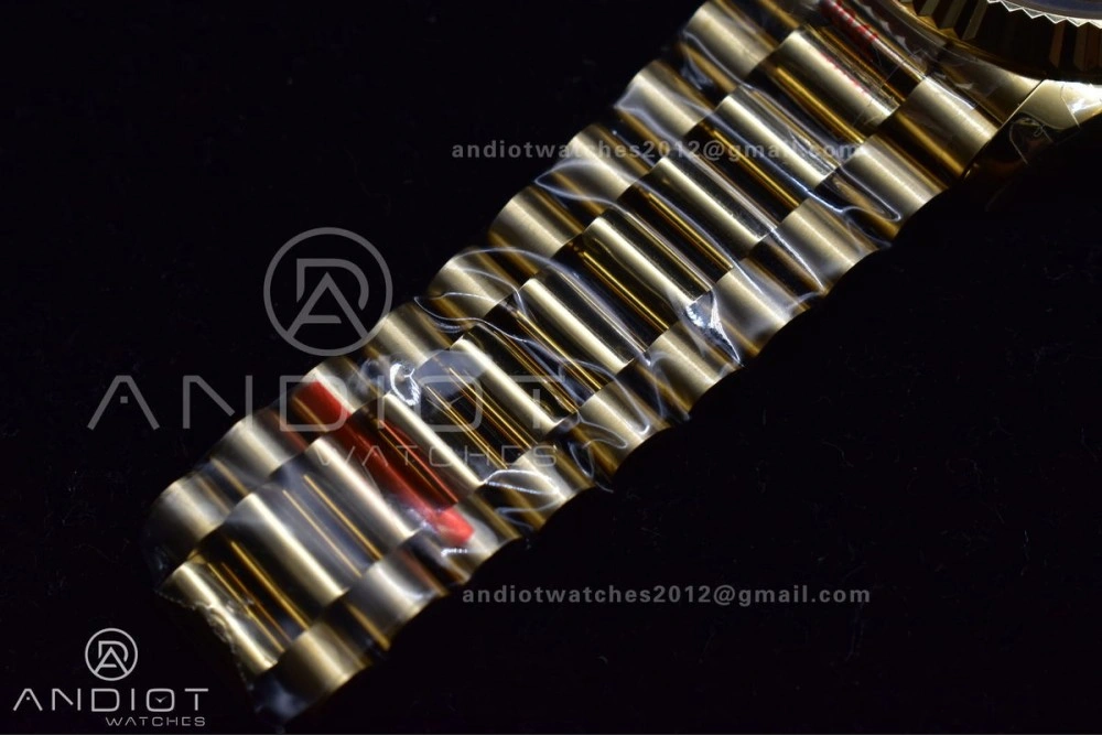 Affordable DayDate 40 YG JDF Gain Weight 904L Steel YG Dial Stick Markers on President Bracelet A2836 V 731