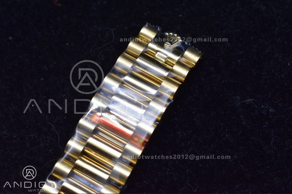 Affordable DayDate 40 YG JDF Gain Weight 904L Steel YG Dial Stick Markers on President Bracelet A2836 V 731