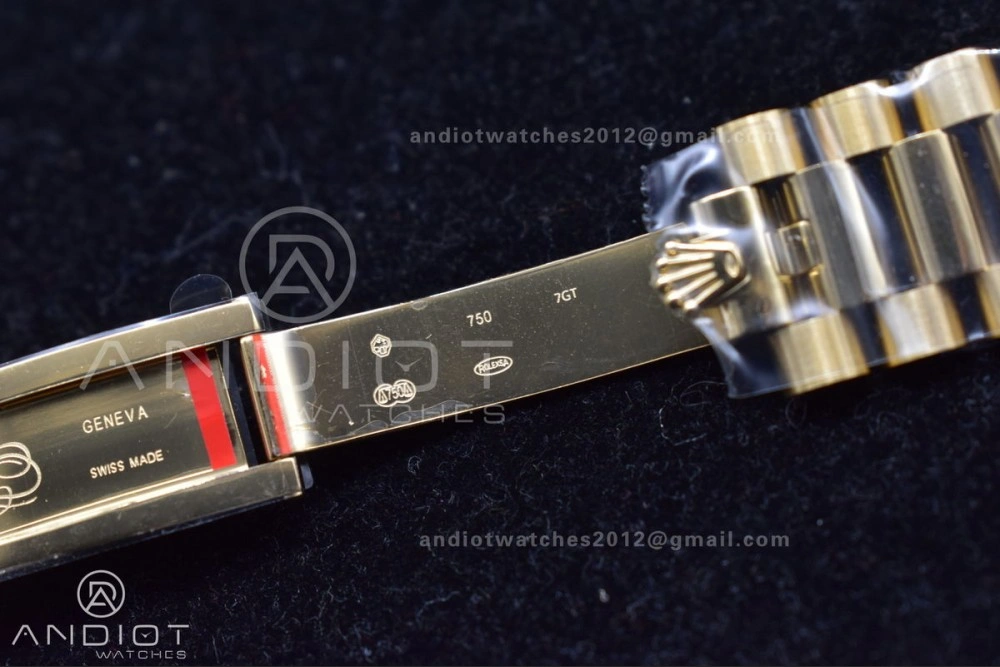 Affordable DayDate 40 YG JDF Gain Weight 904L Steel YG Dial Stick Markers on President Bracelet A2836 V 731