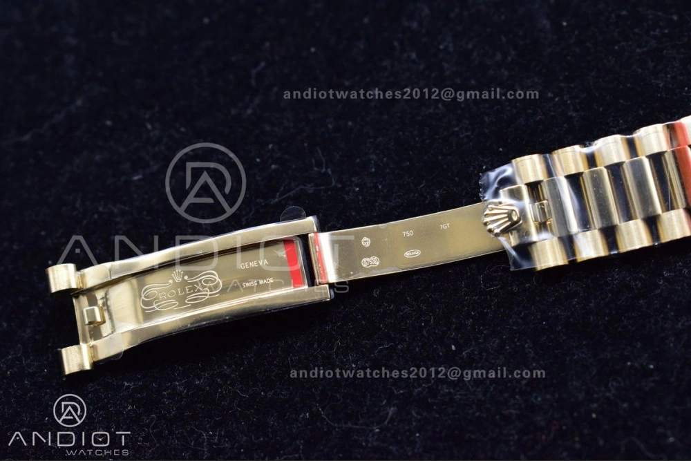 Affordable DayDate 40 YG JDF Gain Weight 904L Steel YG Dial Stick Markers on President Bracelet A2836 V 731