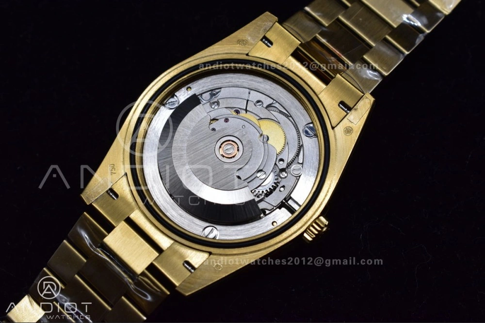 Affordable DayDate 40 YG JDF Gain Weight 904L Steel YG Dial Stick Markers on President Bracelet A2836 V 731