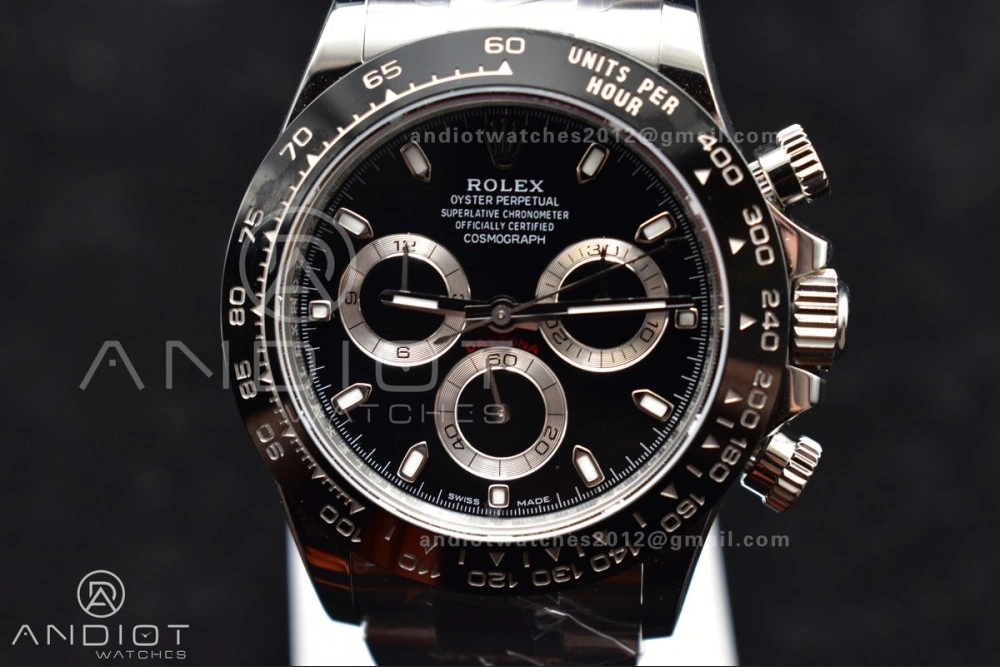 Daytona 116500 APSF 1:1 Best Edition 904L SS Case and Bracelet Black Dial SH Trendy 733