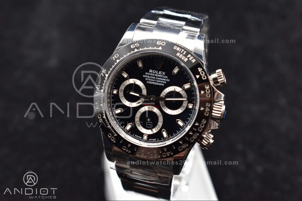 WaterResistant Daytona 116500 BTF 1:1 Best Edition 904L SS Case And Bracelet Black Dial SA 748