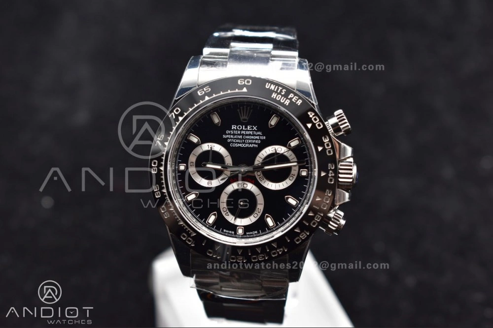 WaterResistant Daytona 116500 BTF 1:1 Best Edition 904L SS Case And Bracelet Black Dial SA 748