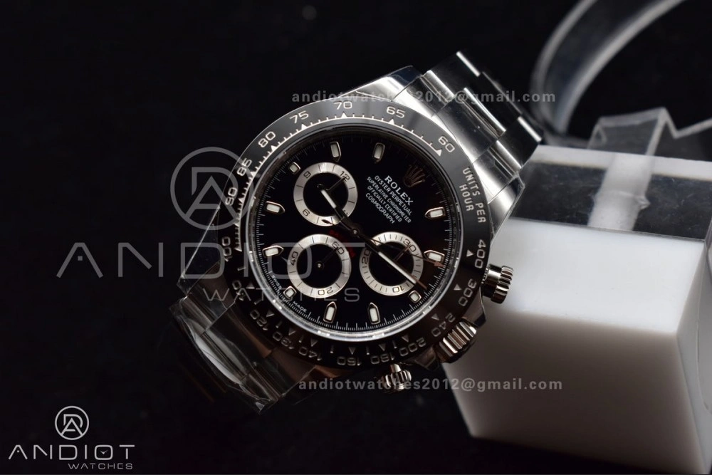 WaterResistant Daytona 116500 BTF 1:1 Best Edition 904L SS Case And Bracelet Black Dial SA 748