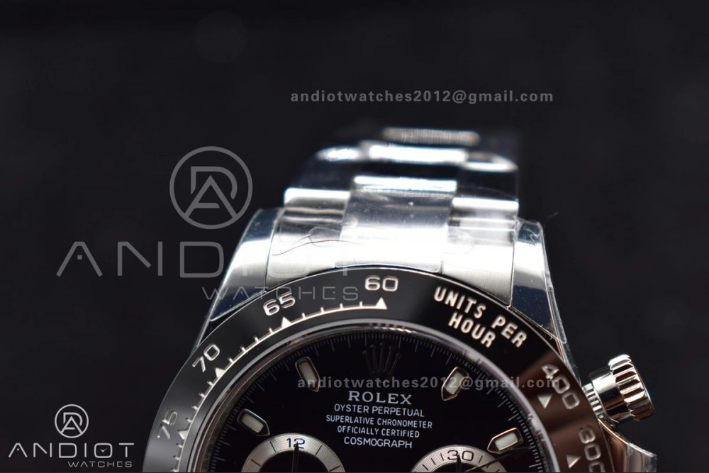 WaterResistant Daytona 116500 BTF 1:1 Best Edition 904L SS Case And Bracelet Black Dial SA 748