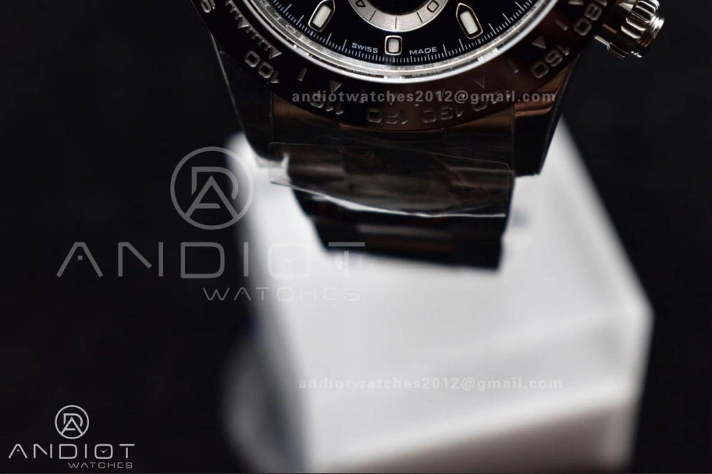 WaterResistant Daytona 116500 BTF 1:1 Best Edition 904L SS Case And Bracelet Black Dial SA 748