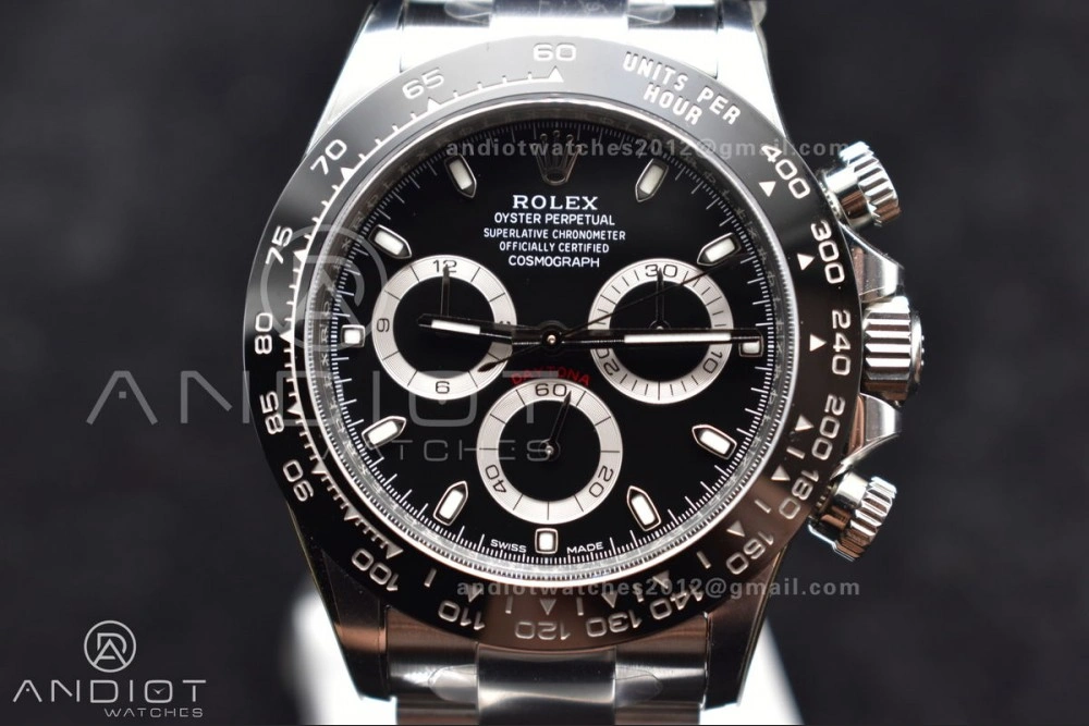 MoistureWicking Daytona 116500 Clean V3 904L SS Case And Bracelet Black Dial 728