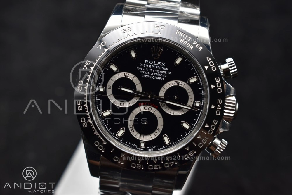 Reliable Daytona 116500 SB VSF 1:1 Best Edition 904L Steel Black Dial on SS Bracelet DD 729
