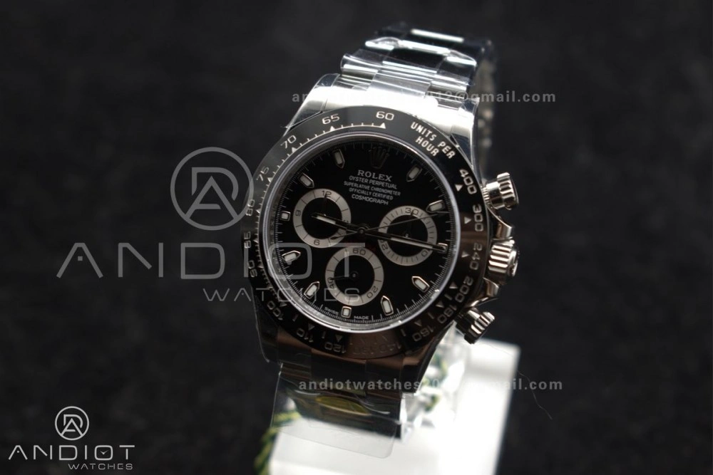 Daytona 116500 ZF 1:1 Best Edition 904L SS Case and Bracelet Black Dial SH Stretchable 727