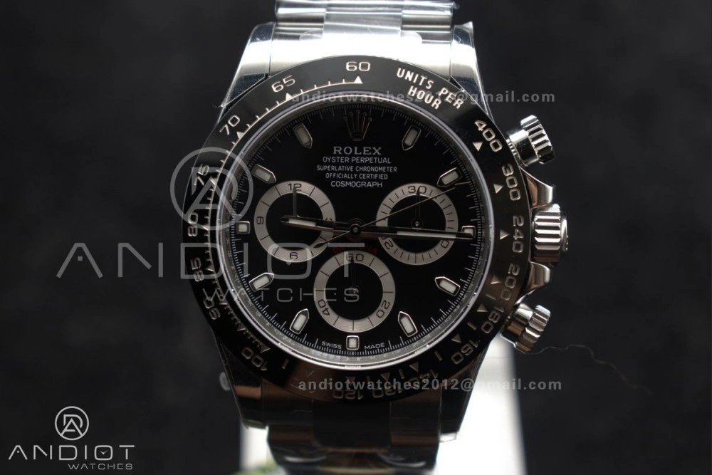 Daytona 116500 ZF 1:1 Best Edition 904L SS Case and Bracelet Black Dial SH Stretchable 727