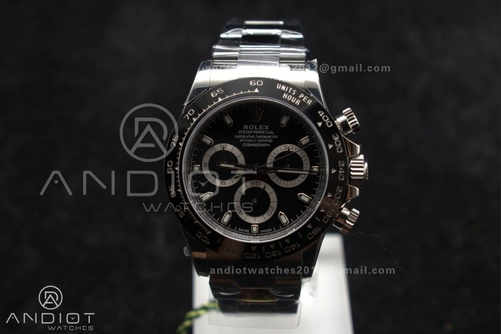 Daytona 116500 ZF 1:1 Best Edition 904L SS Case and Bracelet Black Dial SH Stretchable 727