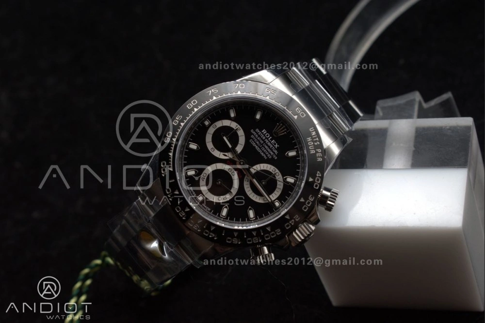 Daytona 116500 ZF 1:1 Best Edition 904L SS Case and Bracelet Black Dial SH Stretchable 727