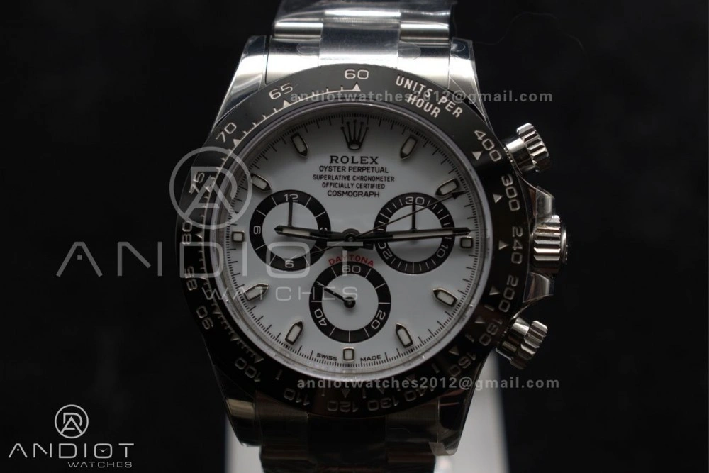 Breathable Daytona 116500 ZF 1:1 Best Edition 904L SS Case and Bracelet White Dial SH 739