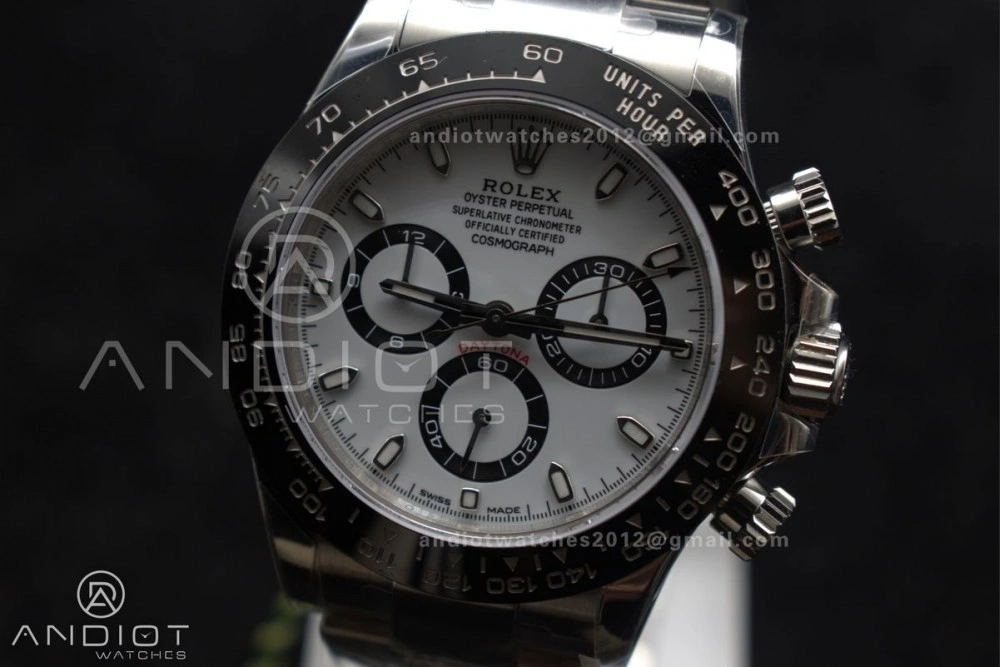 Breathable Daytona 116500 ZF 1:1 Best Edition 904L SS Case and Bracelet White Dial SH 739