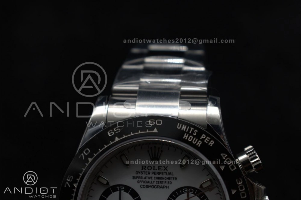 Breathable Daytona 116500 ZF 1:1 Best Edition 904L SS Case and Bracelet White Dial SH 739