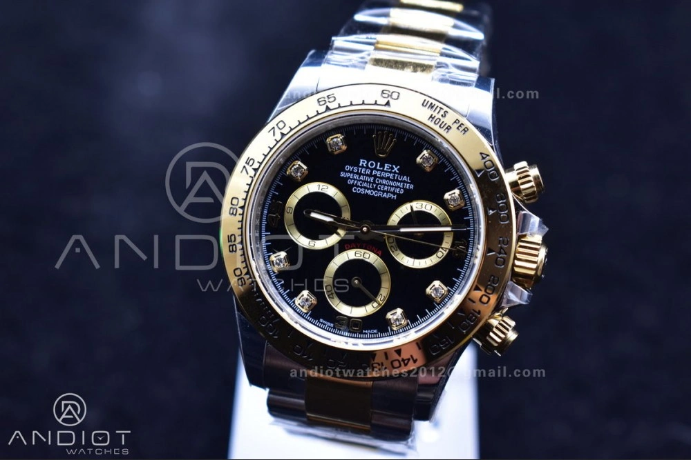 Daytona 116503 BTF 1:1 Best Edition 904L SS Case and Bracelet Black Diamonds Dial SA Efficient 741