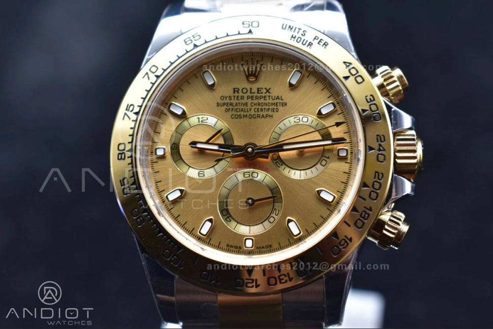 OnTrend Daytona 116503 BTF 1:1 Best Edition 904L SS Case and Bracelet YG Dial SA 736