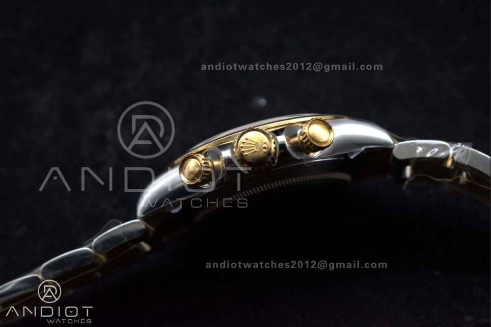 Daytona 116503 Clean 1:1 Best Edition White Dial Arabic Markers on SS YG Bracelet SA4130 V GoodFit 737