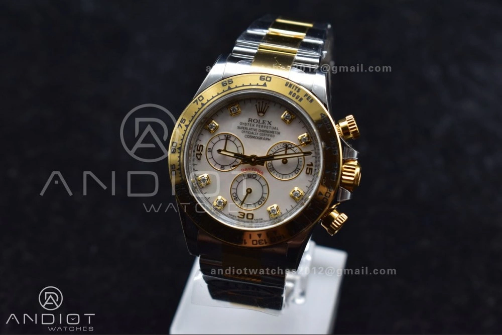 Durable Daytona 116503 Clean 1:1 Best Edition White Mother Of Pearl Diamond Dial on SS YG Bracelet SA4130 V 740
